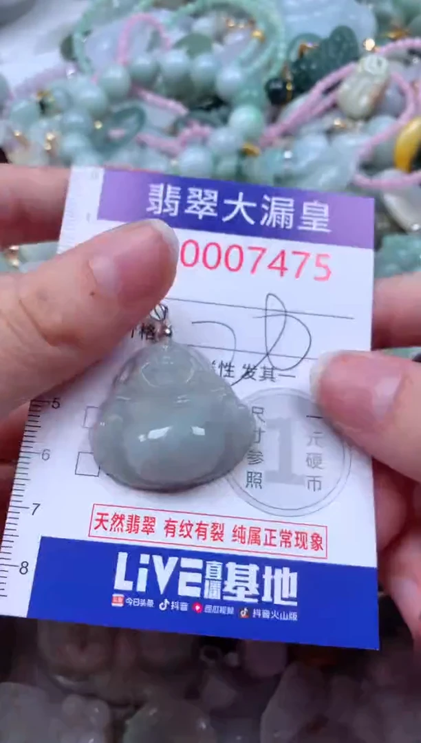 翡翠未镶嵌吊坠(不含链)7475