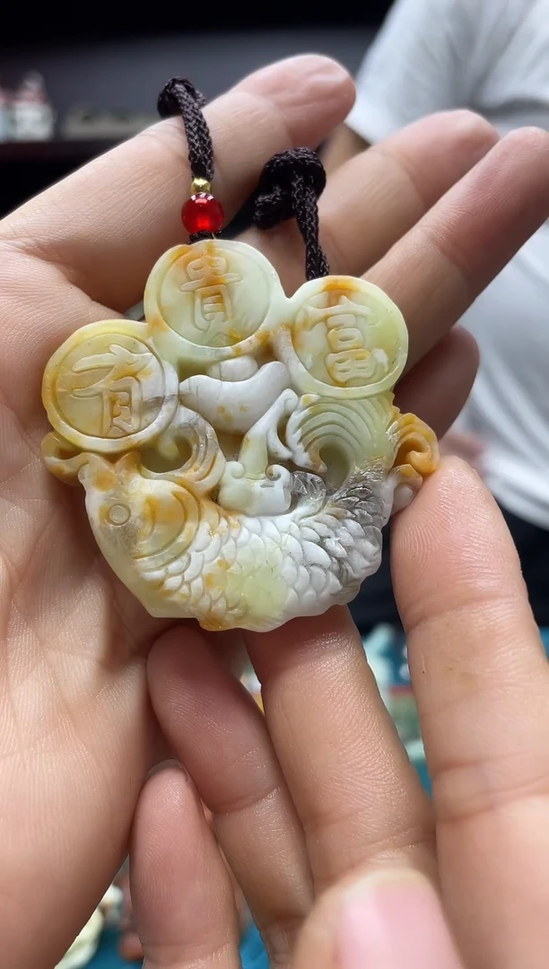 未镶嵌岫玉吊坠多样性发*货拍一发一