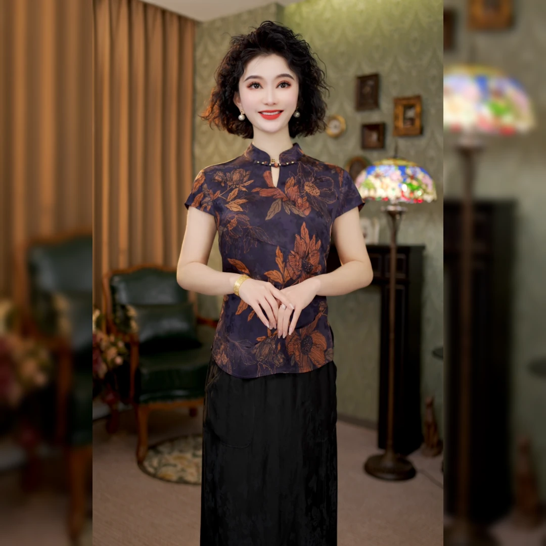 2025年夏新款旗袍高端传统手工显瘦修身版女新中式日常MCGSY0005