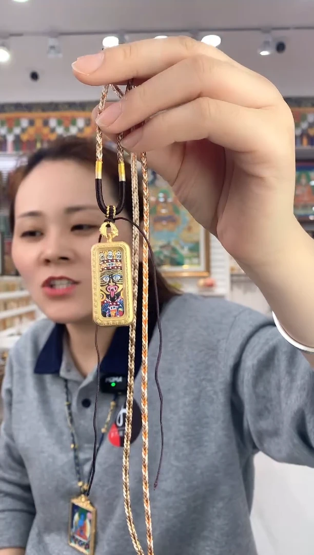 吊坠扎基  纯手绘唐卡  （不退不换）1*3