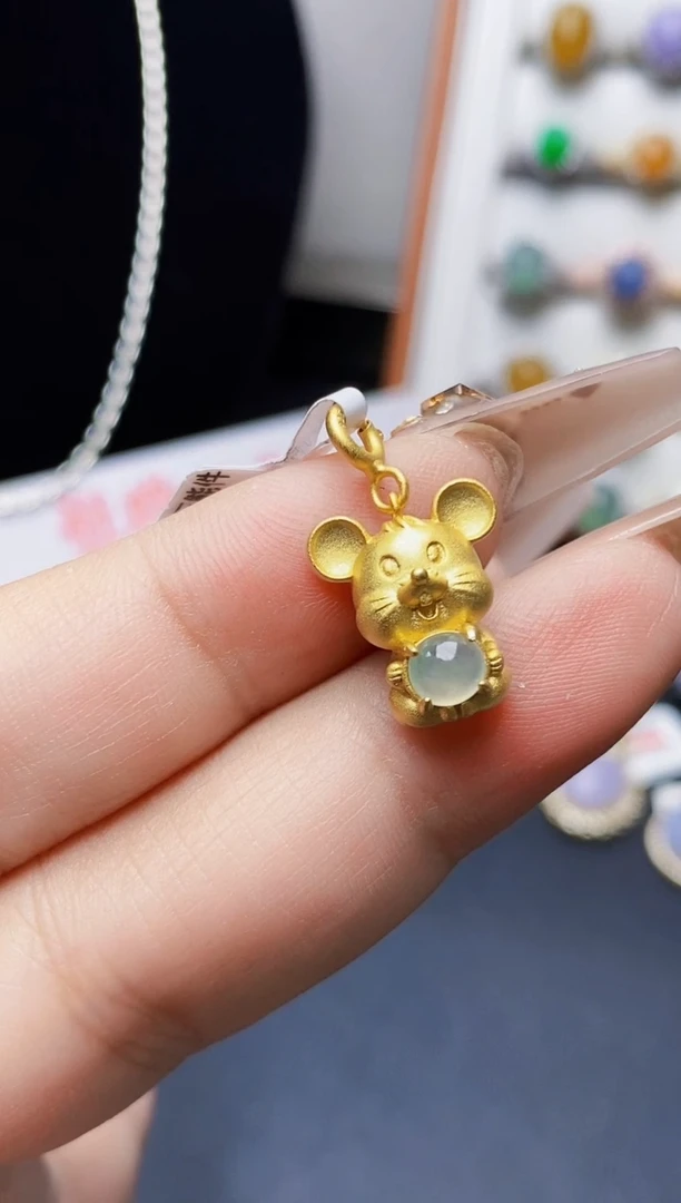 银S925镶嵌戒指翡翠0427