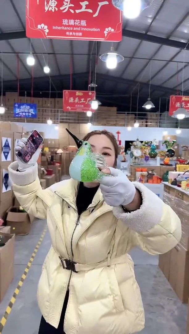 【闪购商品】无铅玻璃悠悠P-花器-早14