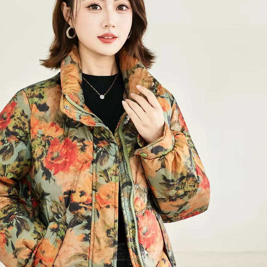 【甄选大朵鸭绒】原版正品保暖气质减龄修身羽绒服-R059