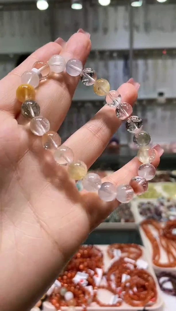 未镶嵌手链水晶多样性发其一兔毛8+