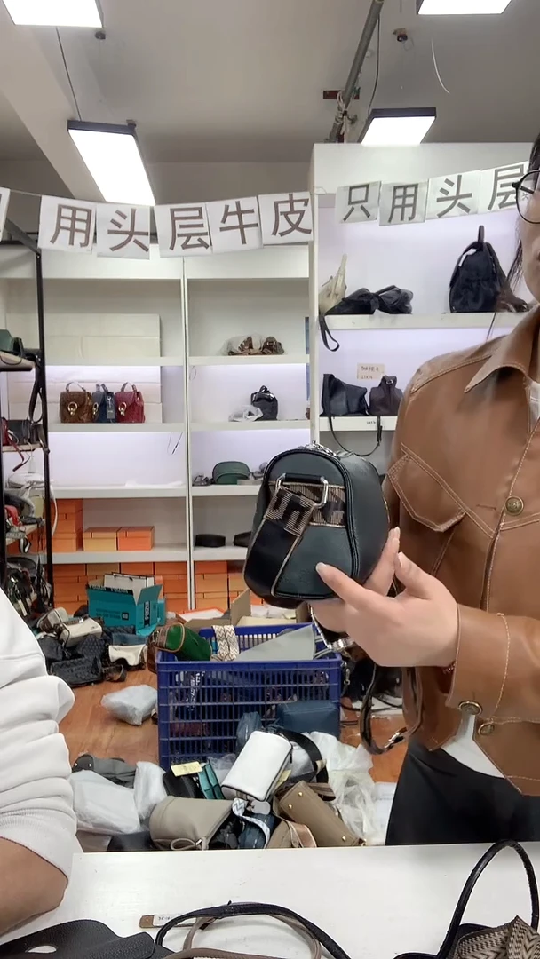 头层牛皮清货真皮  刺绣绿色