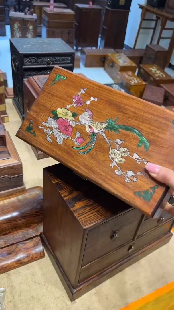 【闪购商品】木鸟踏花枝 首饰盒