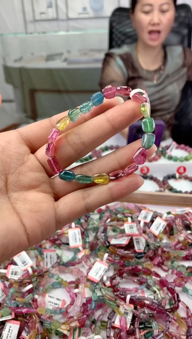 未镶嵌手串碧玺多样性发一条