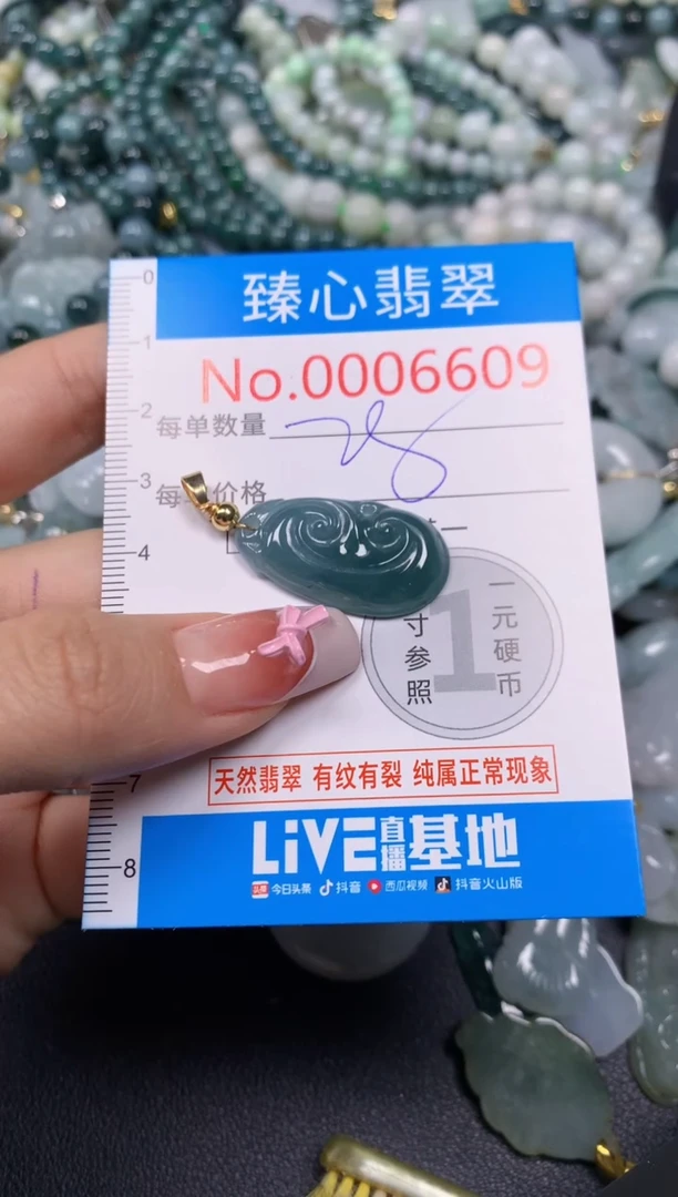 【闪购商品】翡翠颈饰未镶嵌含绳0006609