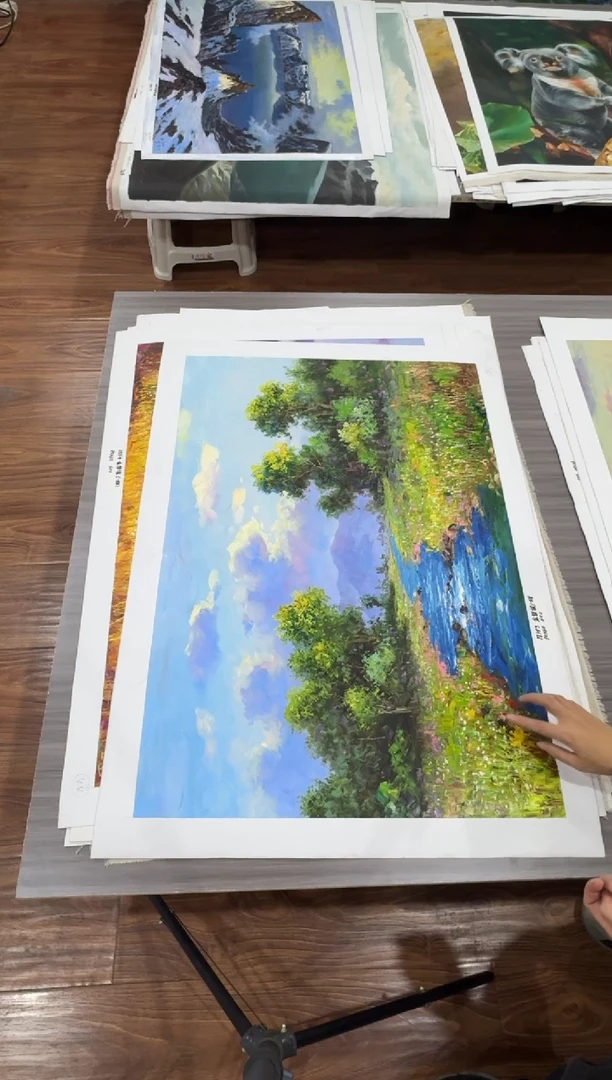 油画【73号】约90*60丨朝鲜原创纯手绘孤品油画丨顺丰包邮