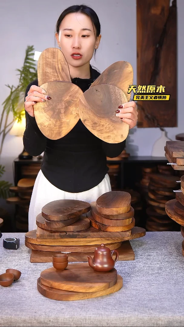 木北美黑胡桃原木.干裂疤结不属于商品质量问题完美主义者慎拍