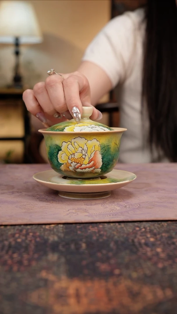 杯景德镇陶瓷杯碗柴烧多人
