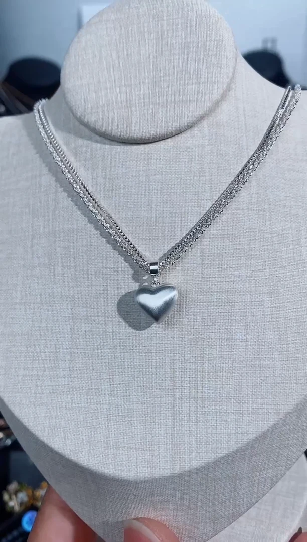 铜合金无925银项链7018