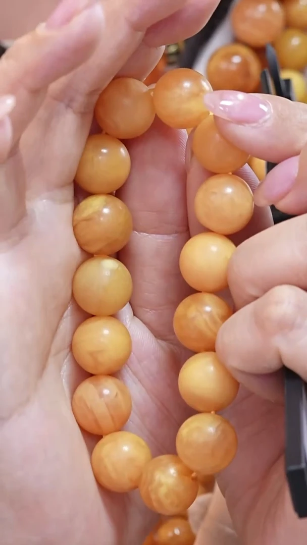 蜜蜡颈饰未镶嵌8034天然蜜蜡珠宝奇石云端妖孽全部保真
