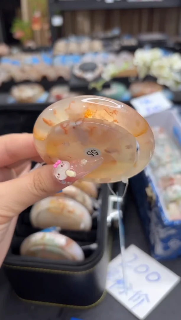 未镶嵌手镯石英质玉95(54圈赠送镯心)