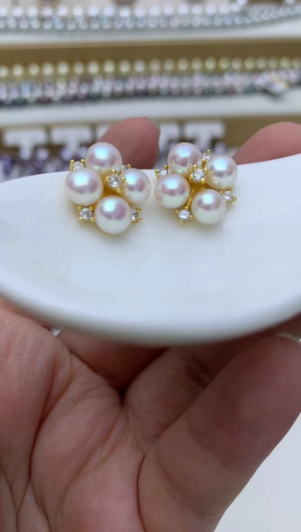 未镶嵌耳饰淡水珍珠w71 多样性发其一