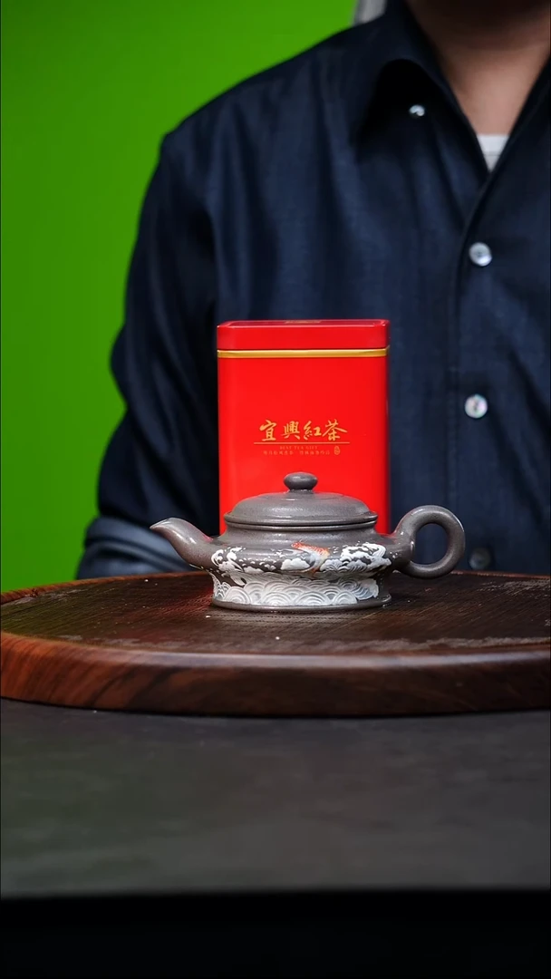 宜兴原矿高端紫砂 古天青150cc