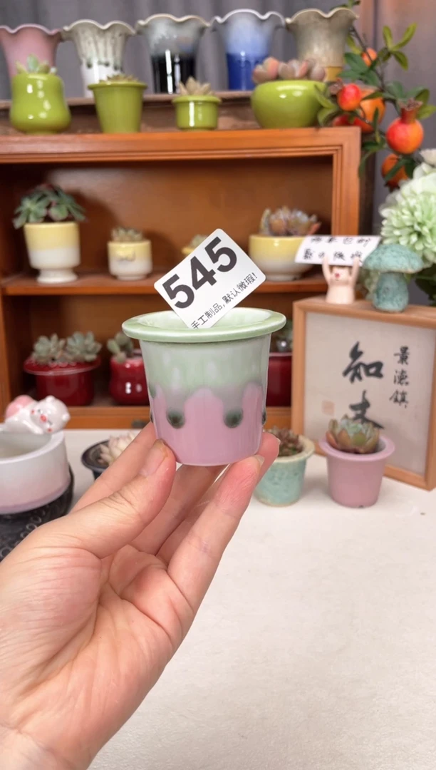 瓷片545知木小芳花盆