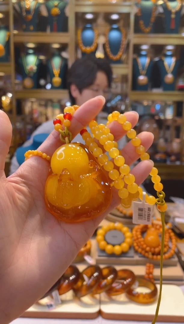琥珀颈饰未镶嵌21@@SJ51011017