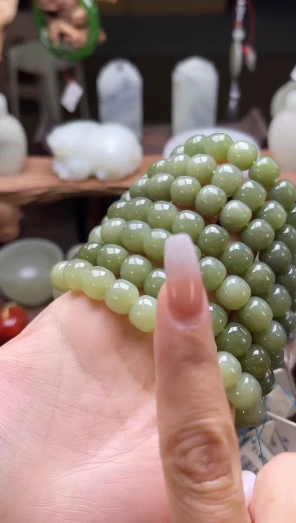 【闪购商品】和田玉手串未镶嵌若羌青黄口卡11老型 多样性发一