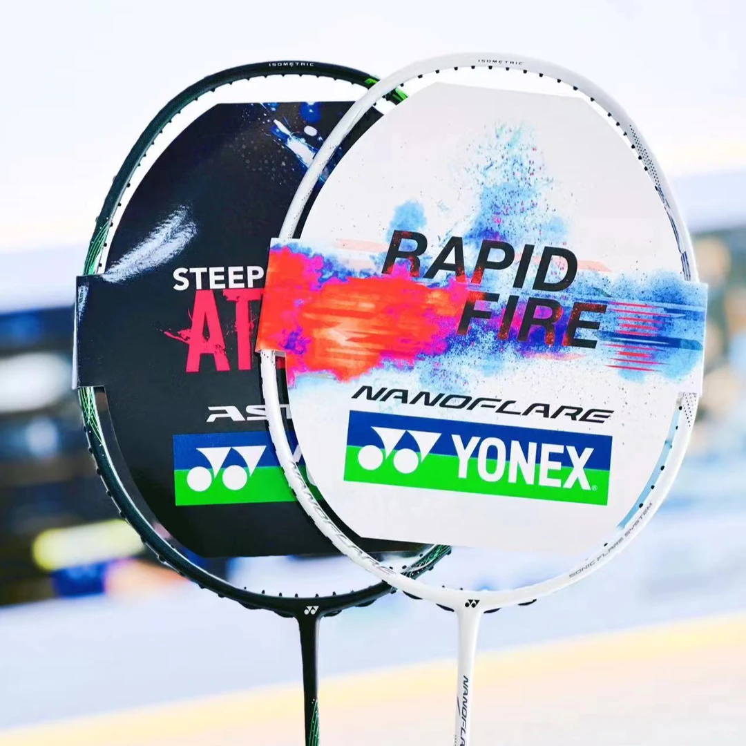 YONEX/尤尼克斯台产羽毛球拍天斧ax玄黑碳素纤维超轻单拍NF皓白