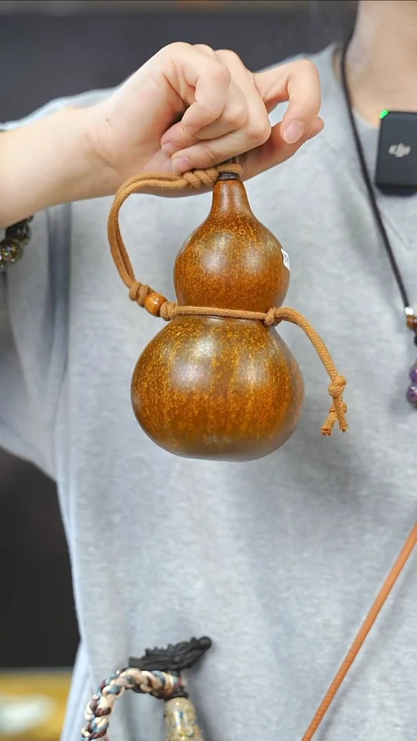 【闪购商品】XN152大漆酒葫芦不包手串及旋转底座