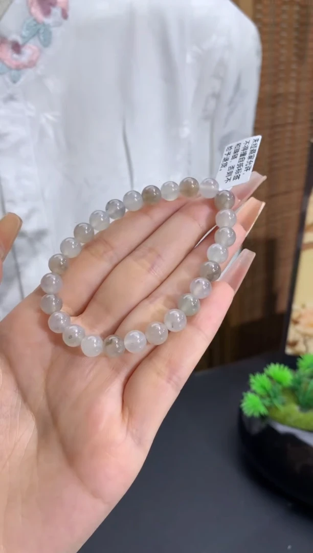 未镶嵌手链翡翠卡7mm