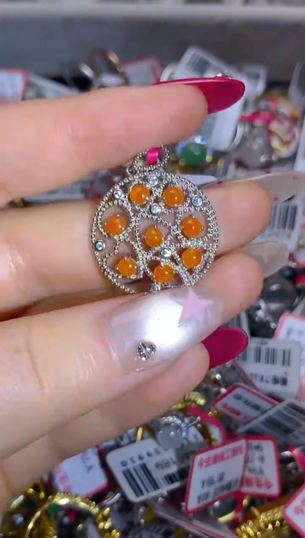 银S925镶嵌戒指翡翠百内无证书