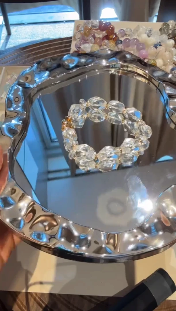 未镶嵌手串水晶） 设计款水晶手串 默认微瑕 多样性发货