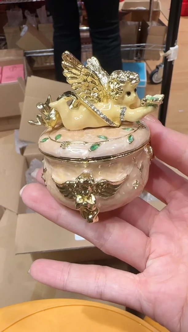 【闪购商品】茶宠珐琅首饰盒摆件AD101