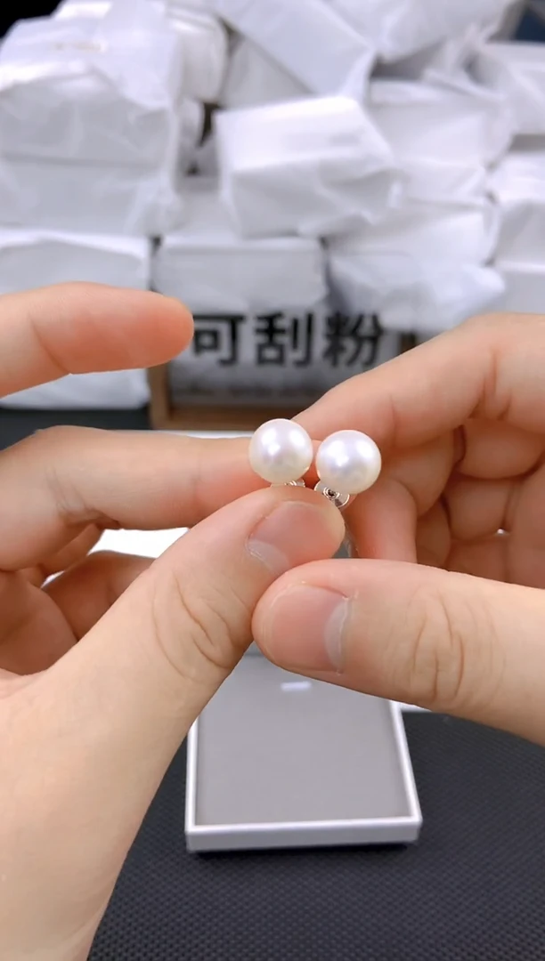 未镶嵌耳饰淡水珍珠ed1017
