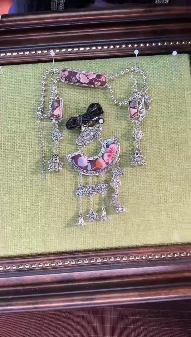 织绣手工苗绣刺绣首饰67套装