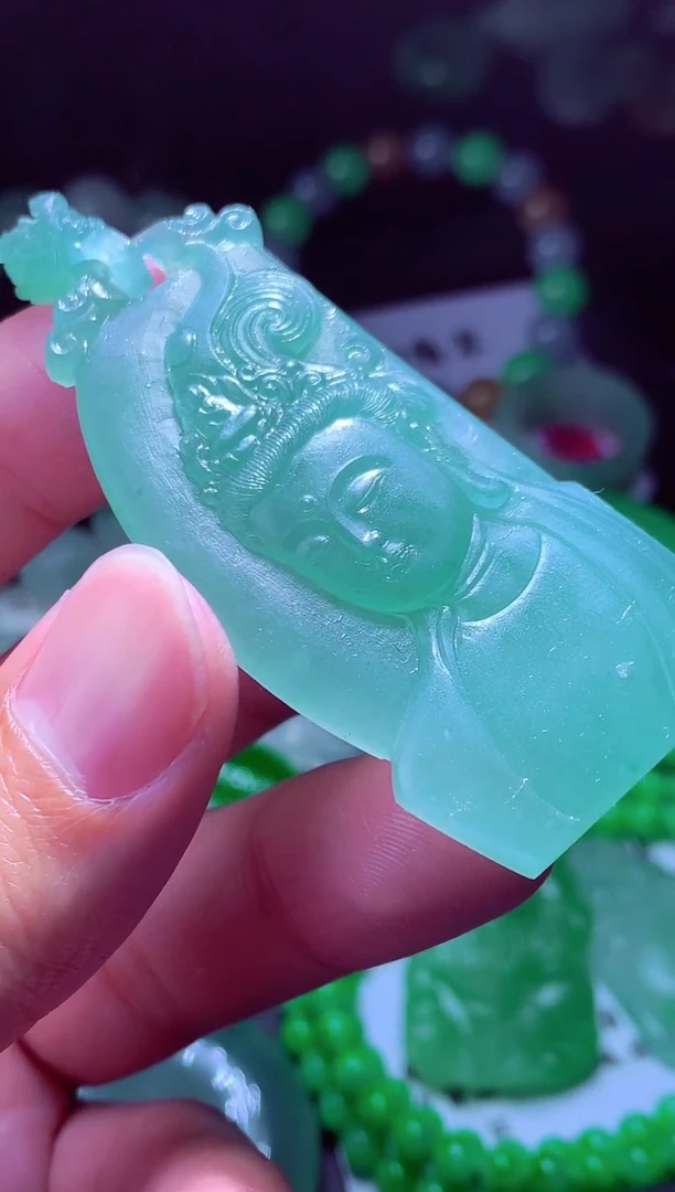 未镶嵌定制翡翠刘*#翡翠毛货定制571699