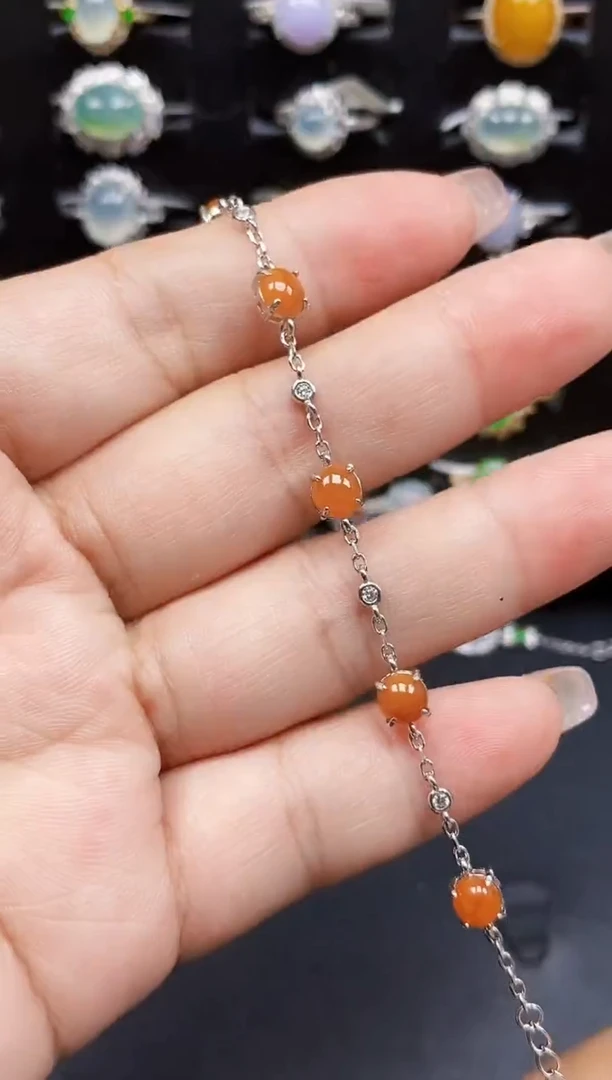 银S925镶嵌戒指翡翠8179