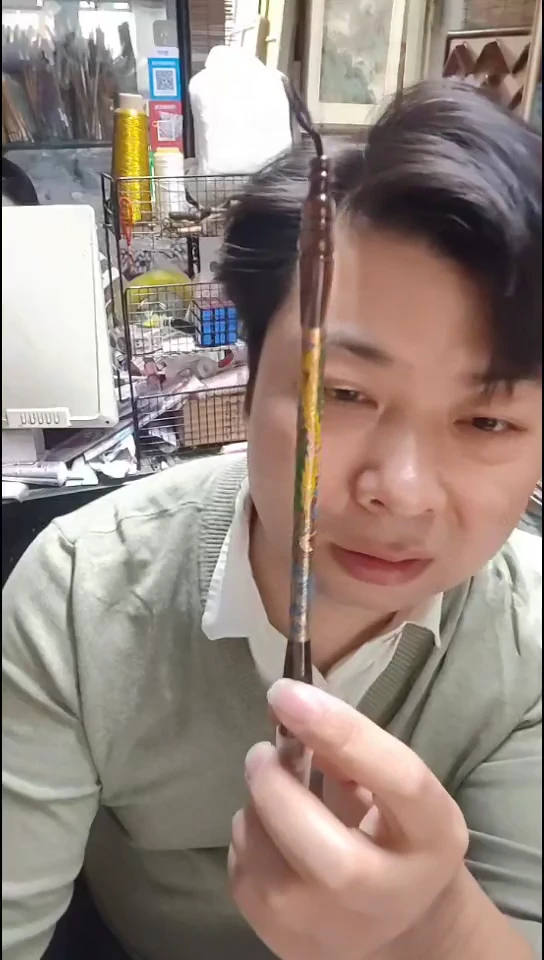 单支  景泰蓝   孔雀材料   龙凤笔杆