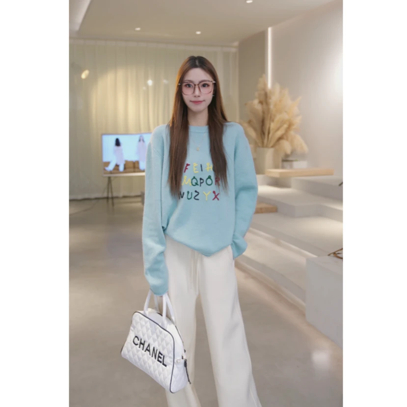 Basic House/百家好春季新款韩版时尚针织毛衣 B0824B5M362