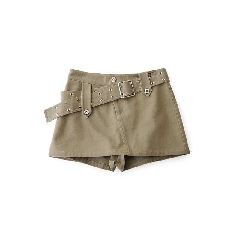 【MANZANILLA】新品25春夏时尚斜腰带裙裤短裤短裙女