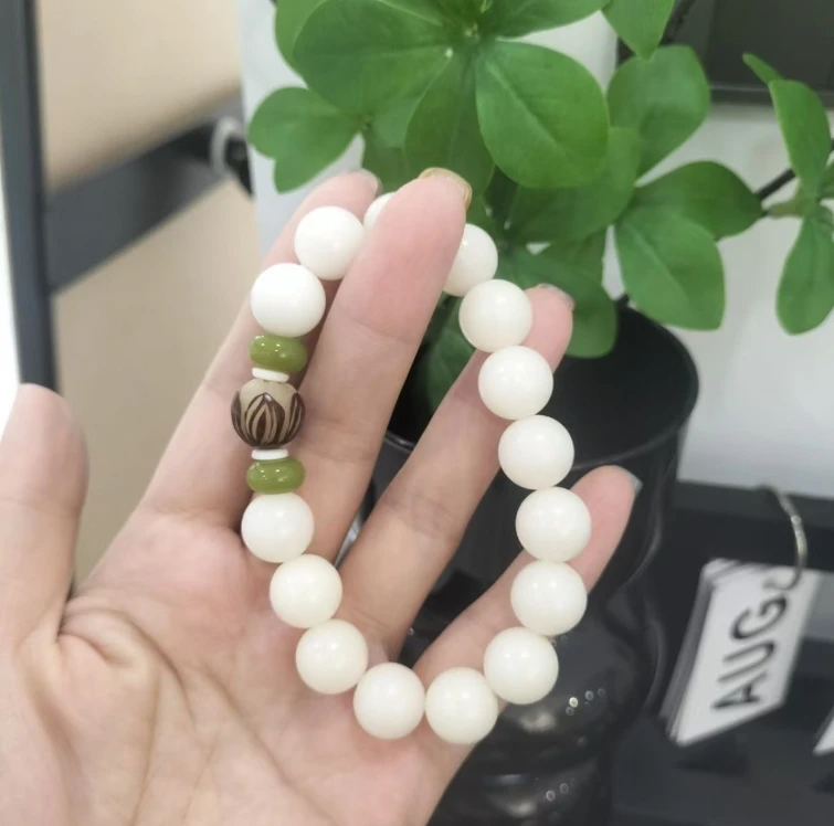 菩提PT-018白玉菩提古风平安如意民族风手盘串手串（无礼盒）