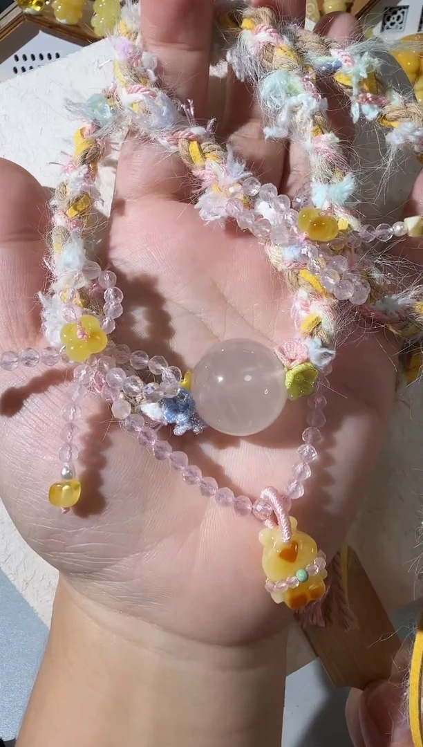 琥珀项链未镶嵌琥珀水晶项链多样性发货