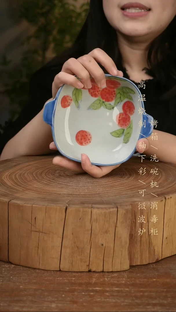 碗瓷景德镇手工手绘高温瓷釉下彩