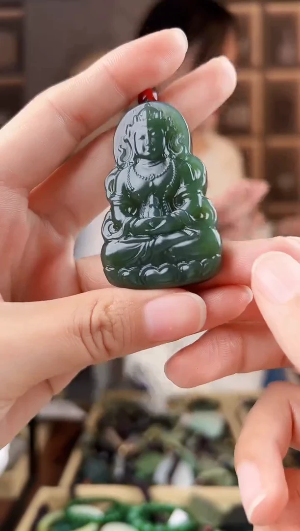 颈饰未镶嵌和田玉拍一发一，多样性发货