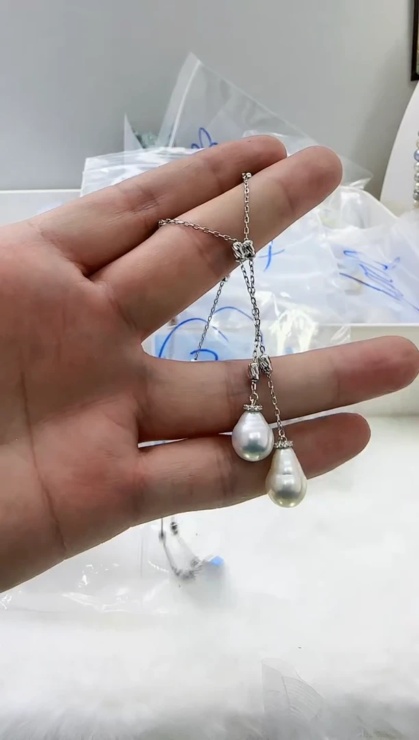 【闪购商品】淡水珍珠DA银S925镶嵌b404 套链