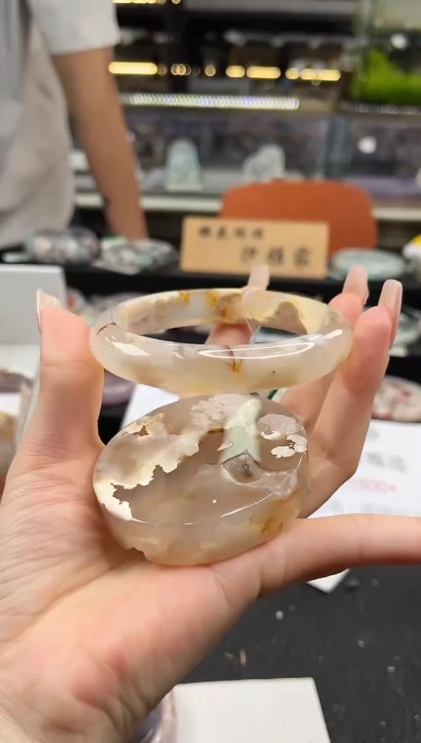 未镶嵌手镯石英质玉65圈口 （赠品镯心）396196