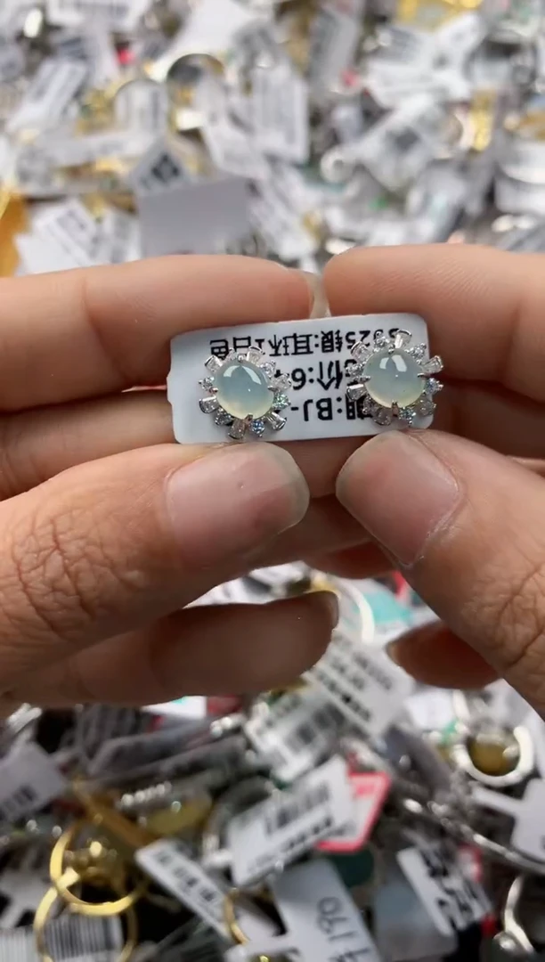 银S925镶嵌戒指翡翠777   6