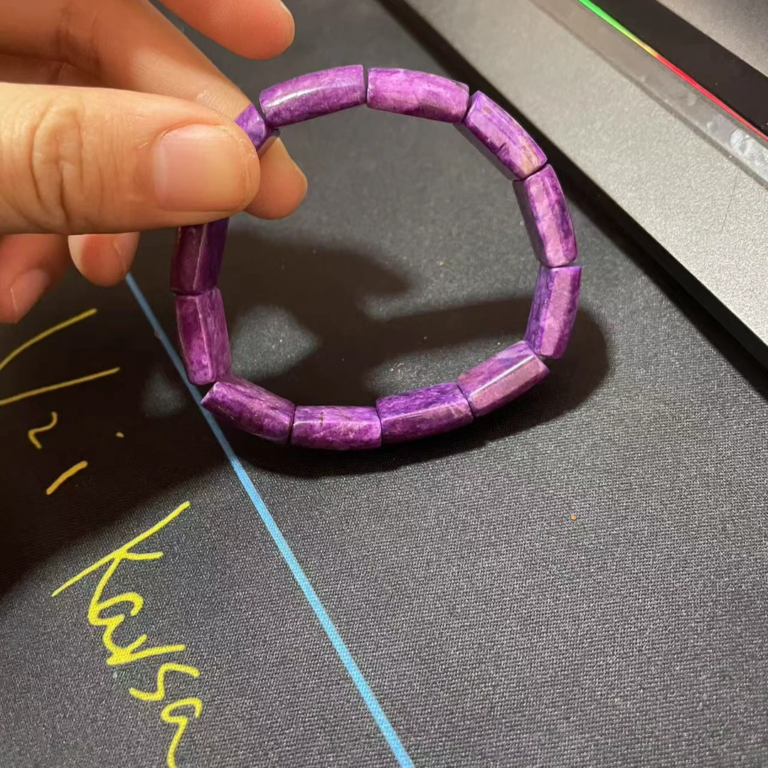 含辰砂工艺品【繁花珠宝甄选】含辰砂工艺品老矿紫舒手牌BB014