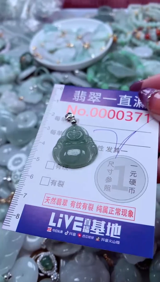 翡翠未镶嵌吊坠(不含链)371