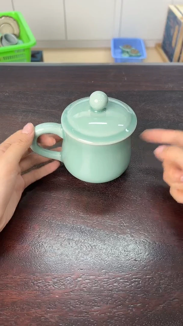 龙泉云间青瓷小米茶器