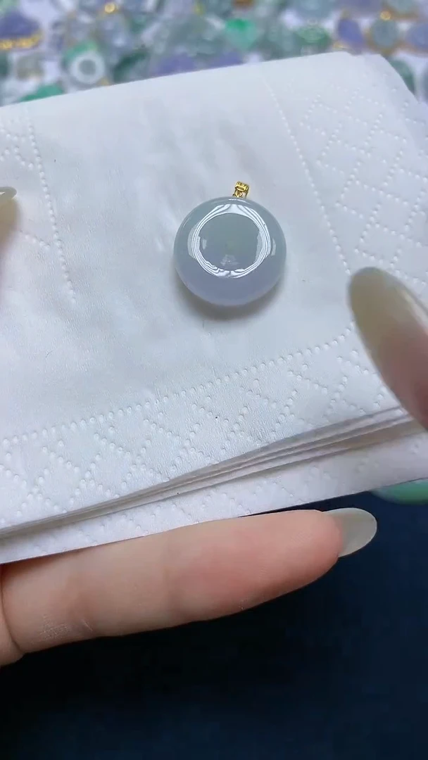 【闪购商品】翡翠18K金镶嵌颈饰天然A货翡翠