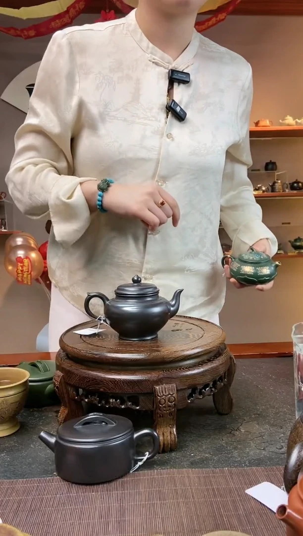 【闪购商品】紫砂茶壶光器笑樱 石黄