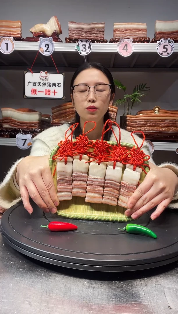 【闪购商品】猪肉石天然奇石挂件摆件