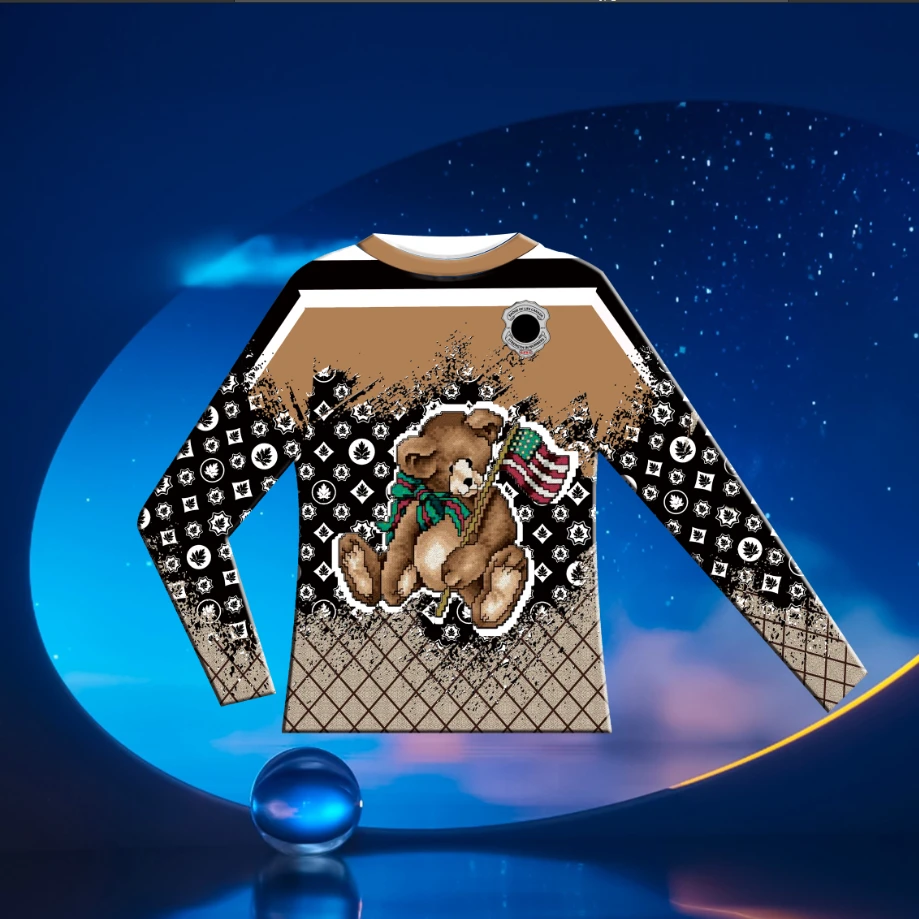 2025新款女装圆领长袖，潮流百搭款洋气个性 002款时尚套头印花T恤